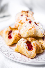 Pastry with jam