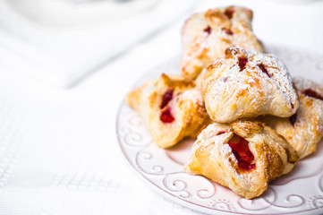 Pastry with jam