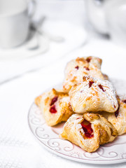 Pastry with jam
