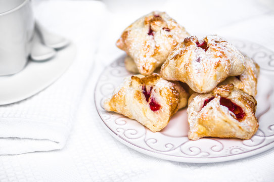 Pastry with jam