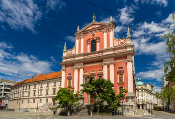Cerkev Marijinega oznanjenja (Franciscan Church) in Ljubljana, S