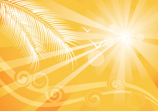 Summer yellow background