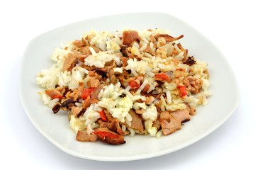 dish with rice