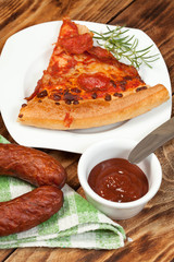 One slice of pizza.