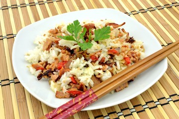 dish with rice