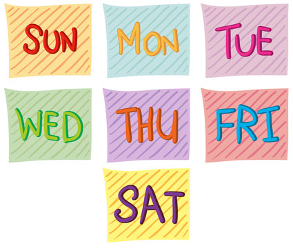 Seven days of the week