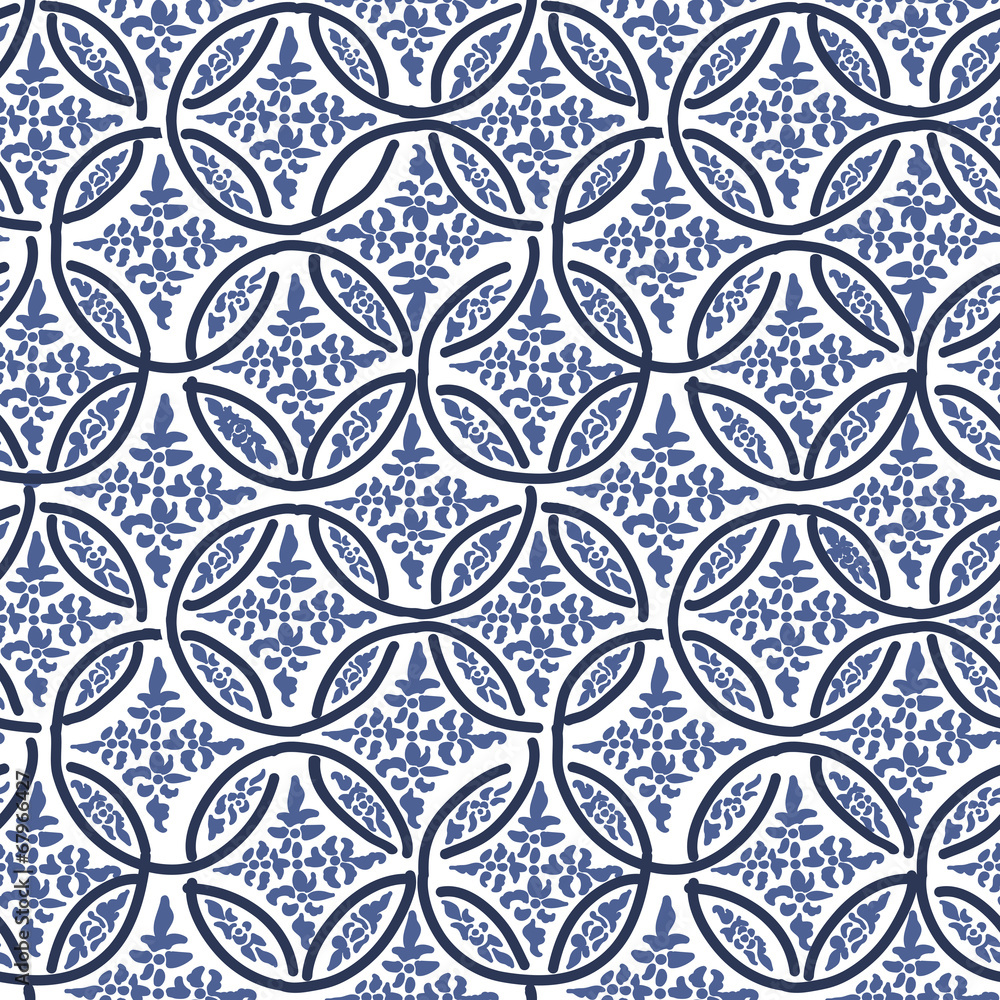 Poster abstract rings seamless pattern for your design