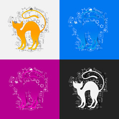 Drawing medical formulas: cat