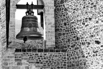 Fototapeta premium Church bell BW