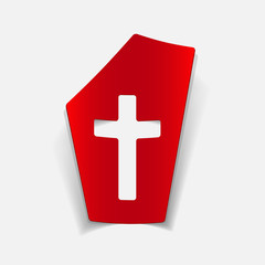 Fototapeta premium realistic design element: tombstone