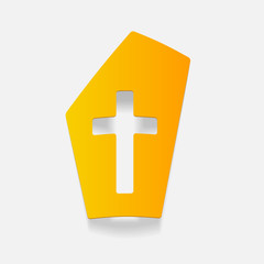 realistic design element: tombstone