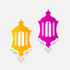 realistic design element: lantern