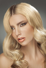 Fototapeta premium Fresh young lady with perfect complexion