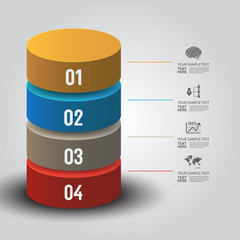 Modern design for business infographic