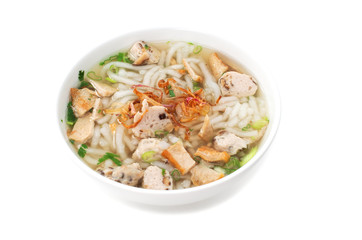 Banh Canh, Vietnamese traditional soup with big rice noodles