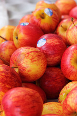 Fresh red apple in the market