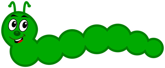 a green caterpillar