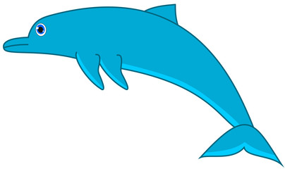 a blue dolphin