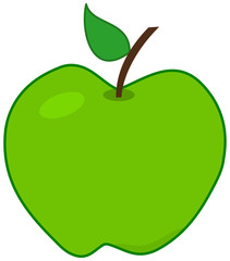 a green apple