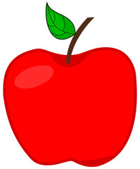 a red apple
