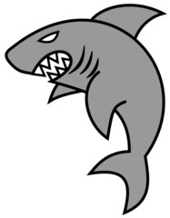 a nasty gray shark
