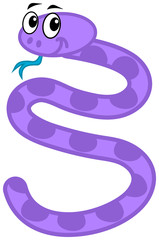 a purple snake