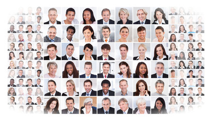 Collage Of Business People - Powered by Adobe