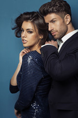 Portrait of the sensual young couple