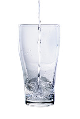 Water splashing from glass