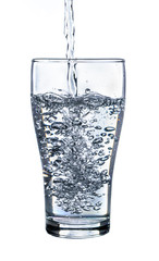 Water splashing from glass