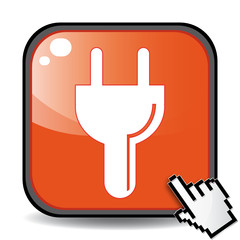 Obraz premium ELECTRIC PLUG ICON