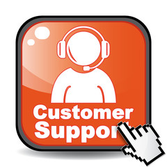 Fototapeta premium CUSTOMER SUPPORT ICON