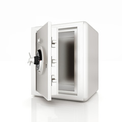 Security metal safe with empty space inside