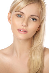 Fototapeta premium Portrait of the pretty blond lady