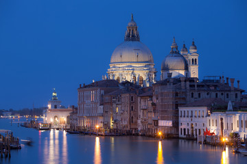Grand canal after sunset