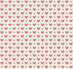 seamless grunge background with hearts