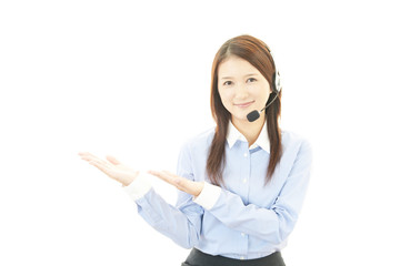 笑顔のオペレーター