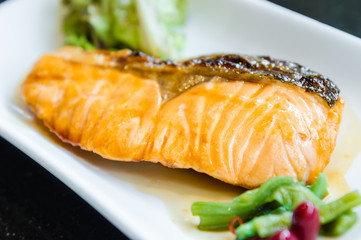 Salmon teriyaki