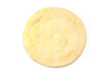 Pizza dough isolated on white
