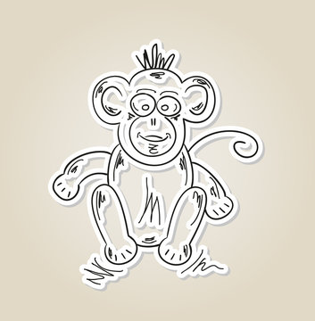 ape, sketch
