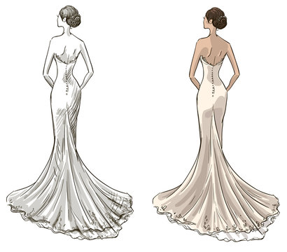 Gown Sketch Vector Images (over 5,200)