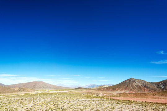 High Plains Landscape in Bolivia