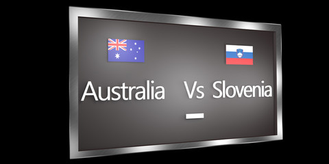 Competition Scoreboard.World Cup.Group D Australia Slovenia