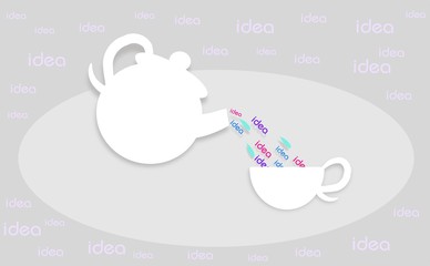Jug and cup of ideas