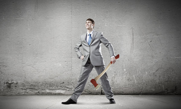 Man with axe