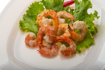 Unshelled king prawn
