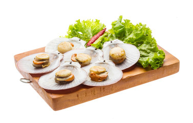Grilled scallops