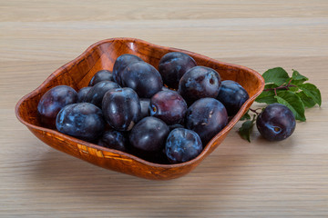 Fresh plums