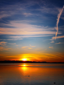 sunset at lake chiemsee (8)