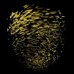 Twister van gouden munten